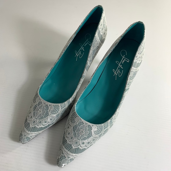 Shoes of Prey Shoes Heels Pumps Size 39.5 Lace - Picture 2 of 9